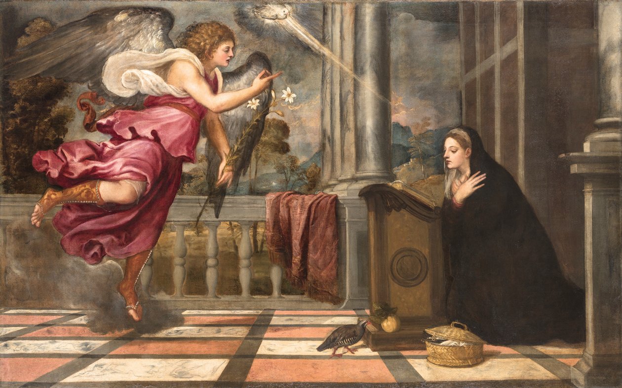 Zvěstování, asi 1538-1539. od Titian
