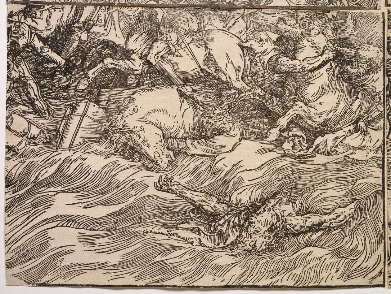 Potopení faraonovy armády v Rudém moři od Titian