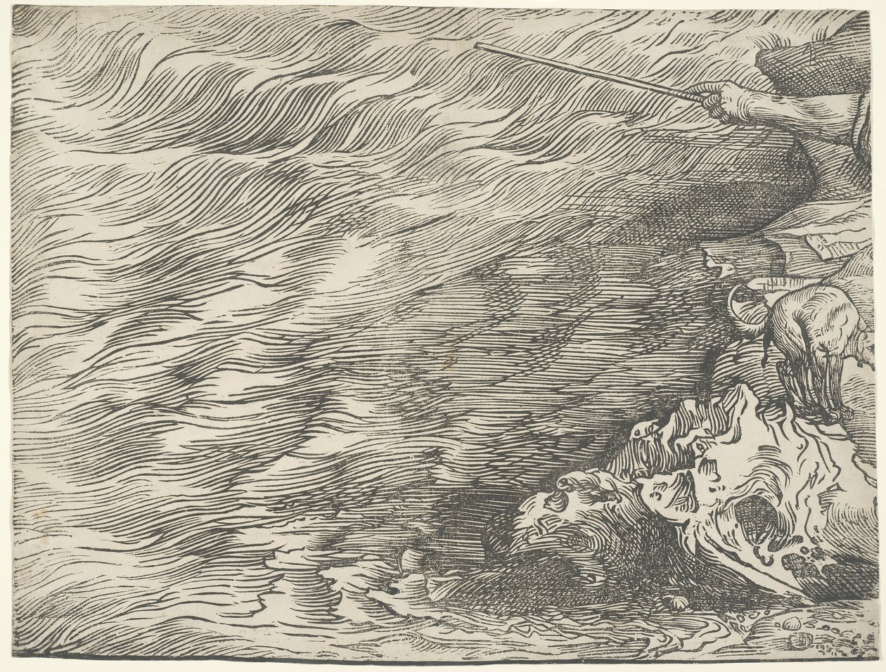 Ponoření faraonovy armády do Rudého moře od Titian