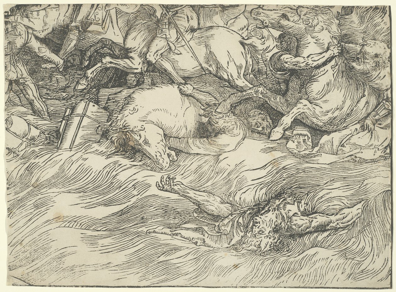 Ponoření faraonovy armády do Rudého moře od Titian