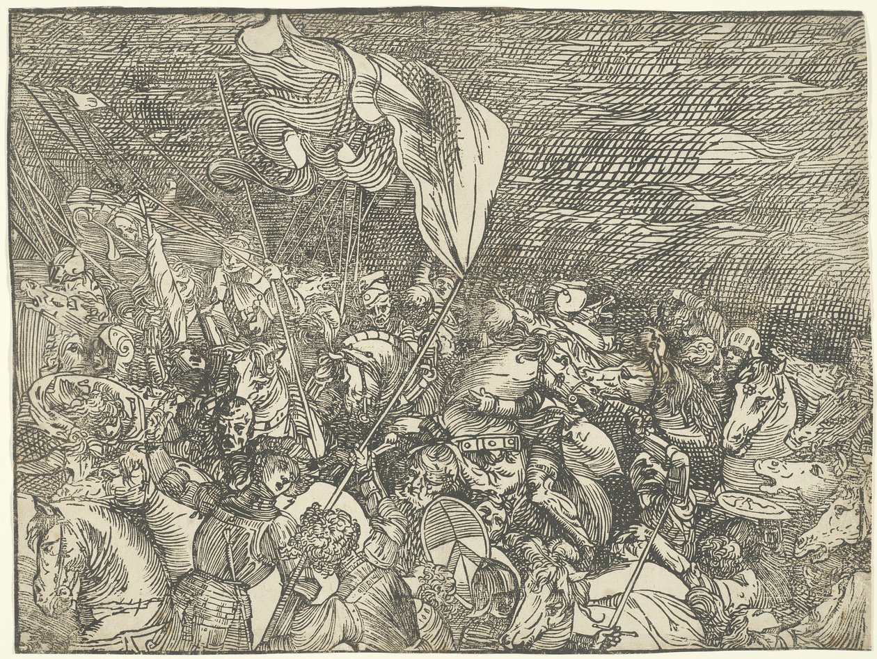 Ponoření faraonovy armády do Rudého moře od Titian