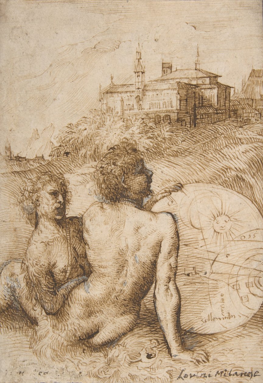 Dva satyrové v krajině, ca. 1505-10. od Titian