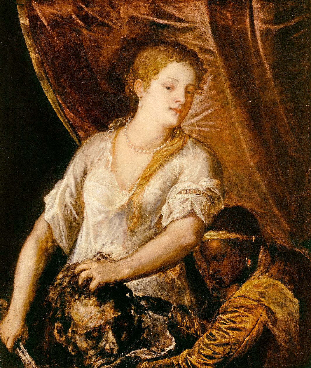 Judita s hlavou Holoferna, kolem roku 1570 od Tiziano Vecelli