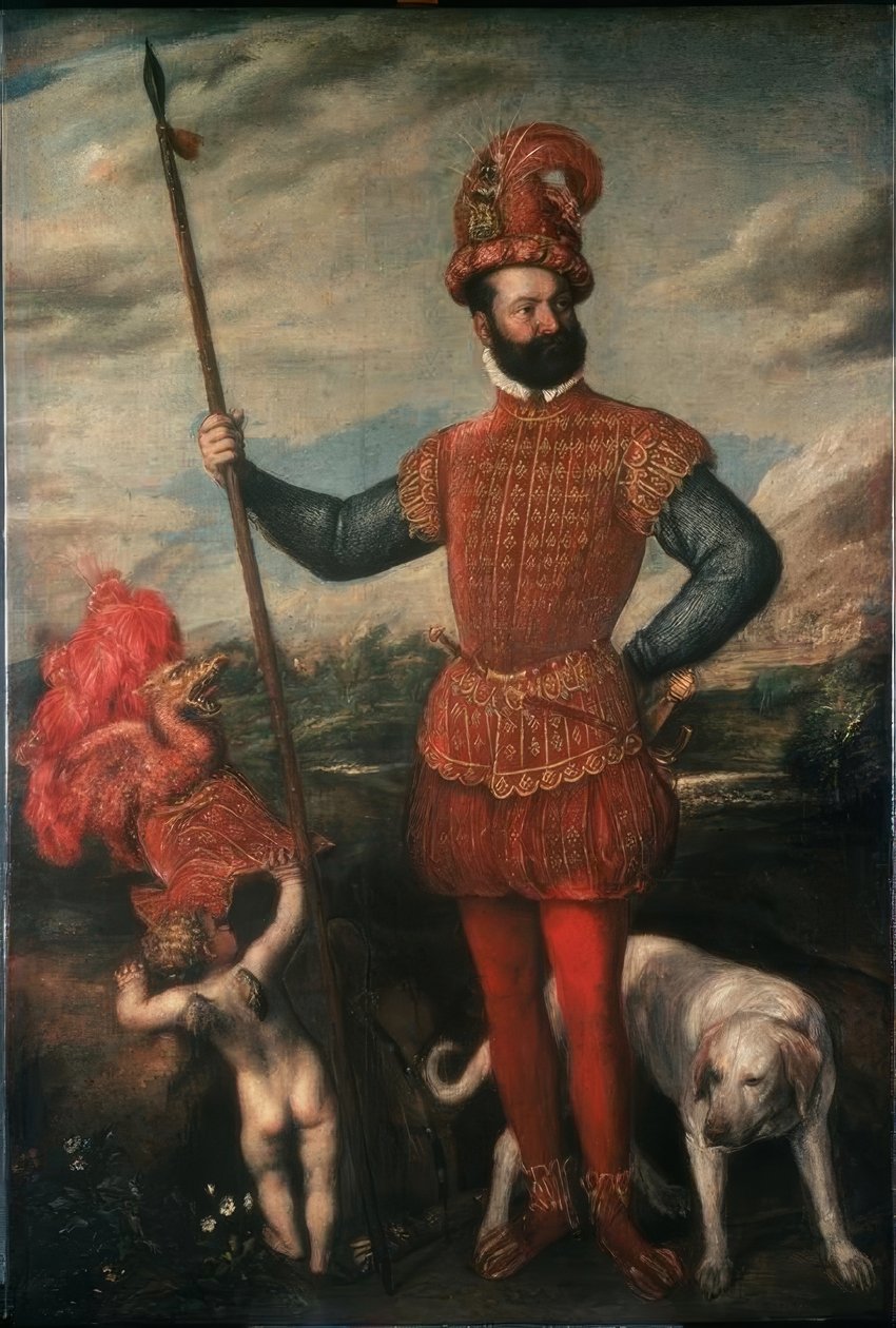 Portrét italského šlechtice od Tiziano Vecelli