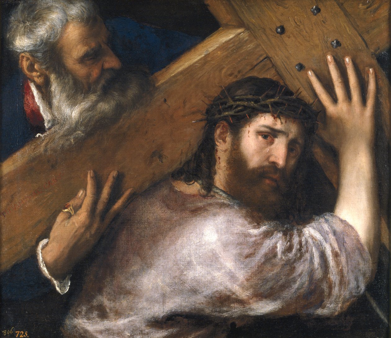 Kristus nesoucí kříž od Tiziano Vecelli