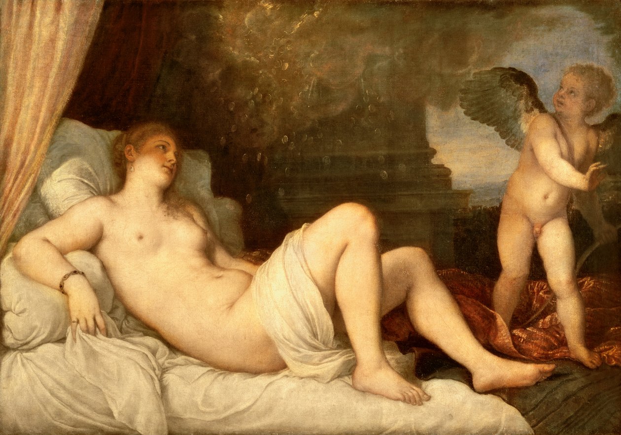 Danae od Tiziano Vecelli