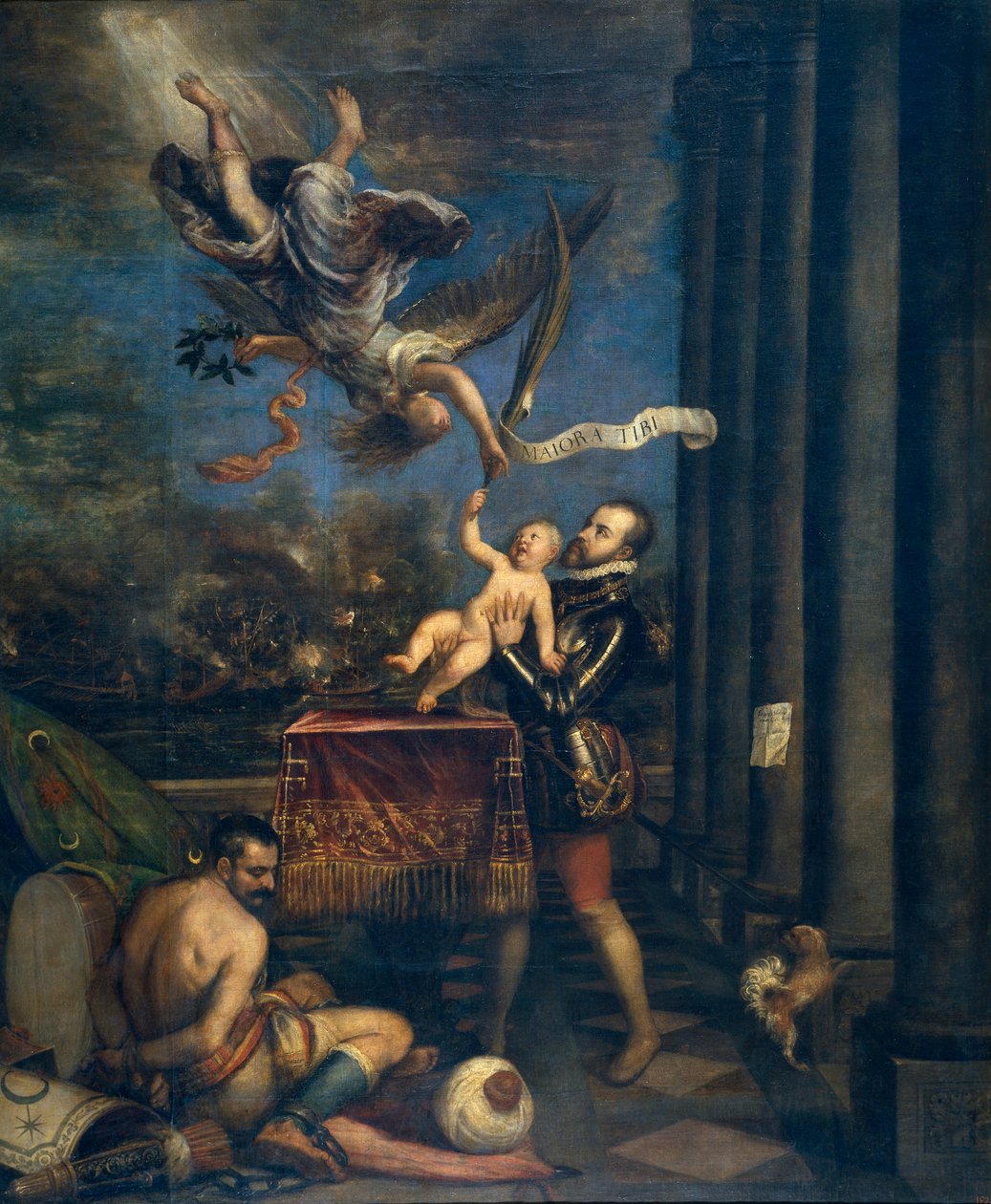Felipe IV nabízí Ferdinandovi Glory od Tiziano Vecelli
