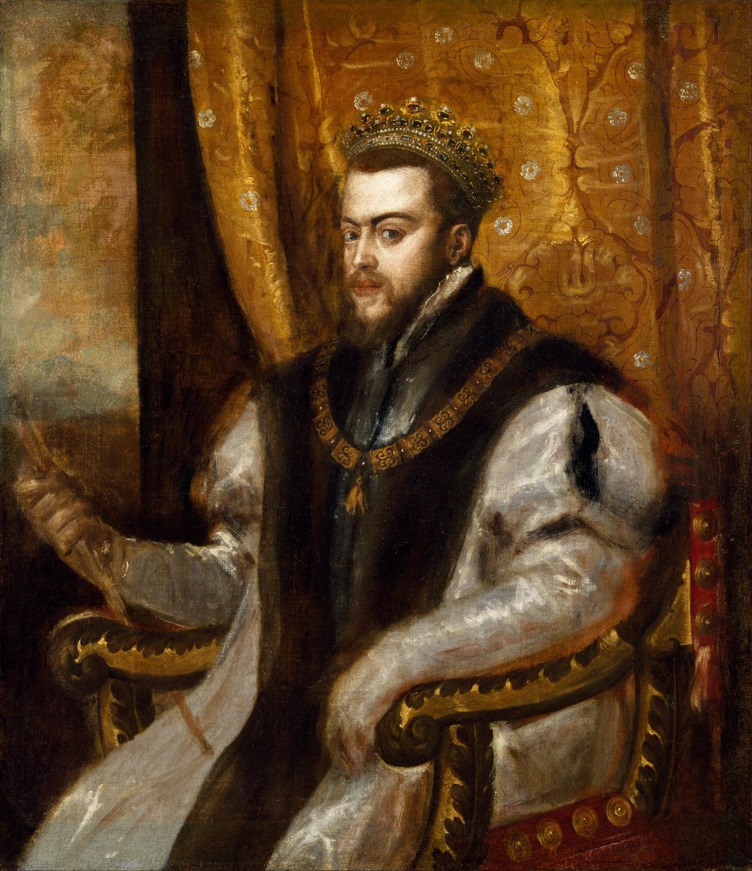 Španělský král Filip II od Tiziano Vecelli