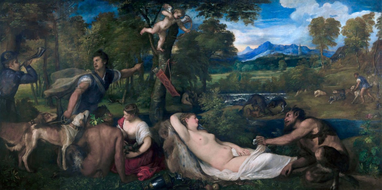 Pardo Venuše nebo Jupiter a Antiope od Tiziano Vecelli