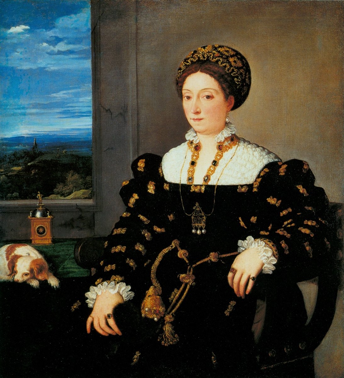 Portrét Eleonory Gonzaga od Tiziano Vecelli