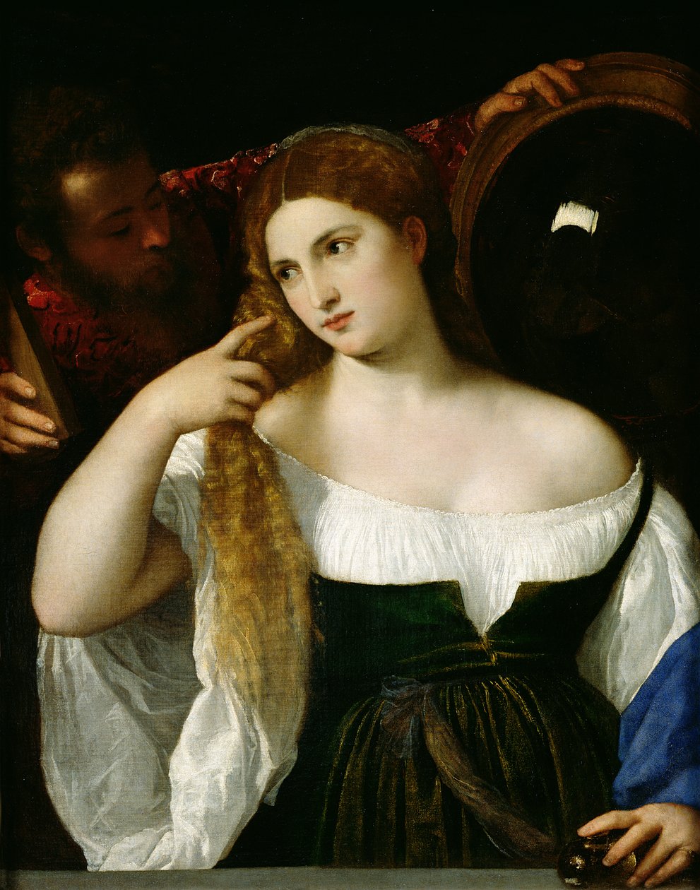 Portrét ženy na záchodě, 1512-15 od Tiziano Vecelli