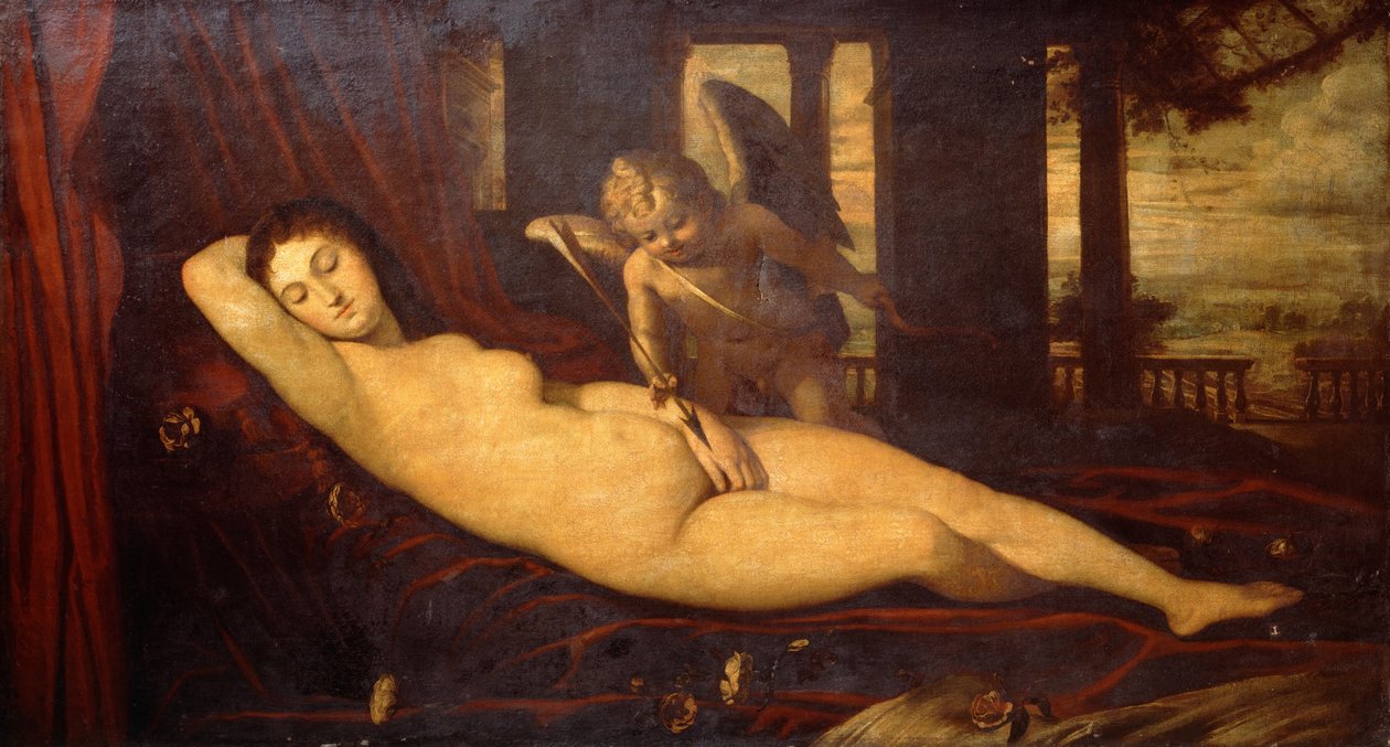 Spící Venuše od Tiziano Vecelli
