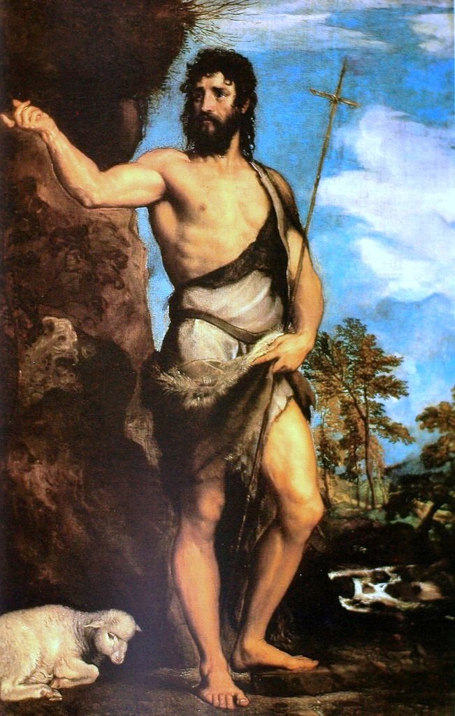 Svatý Jan Křtitel od Tiziano Vecelli