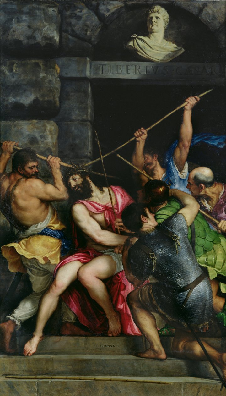 Korunování trním, 1540-42 od Tiziano Vecelli