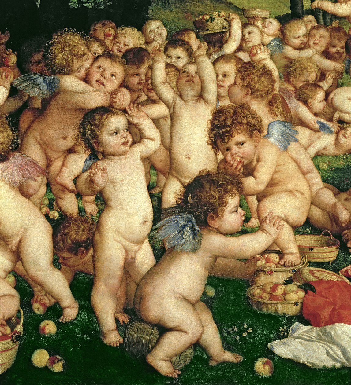 Uctívání Venuše, 1519 (detail 38605) od Tiziano Vecelli
