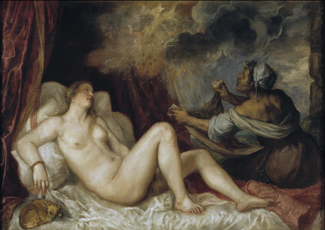 Danae, 1553 od Tiziano Vecelli