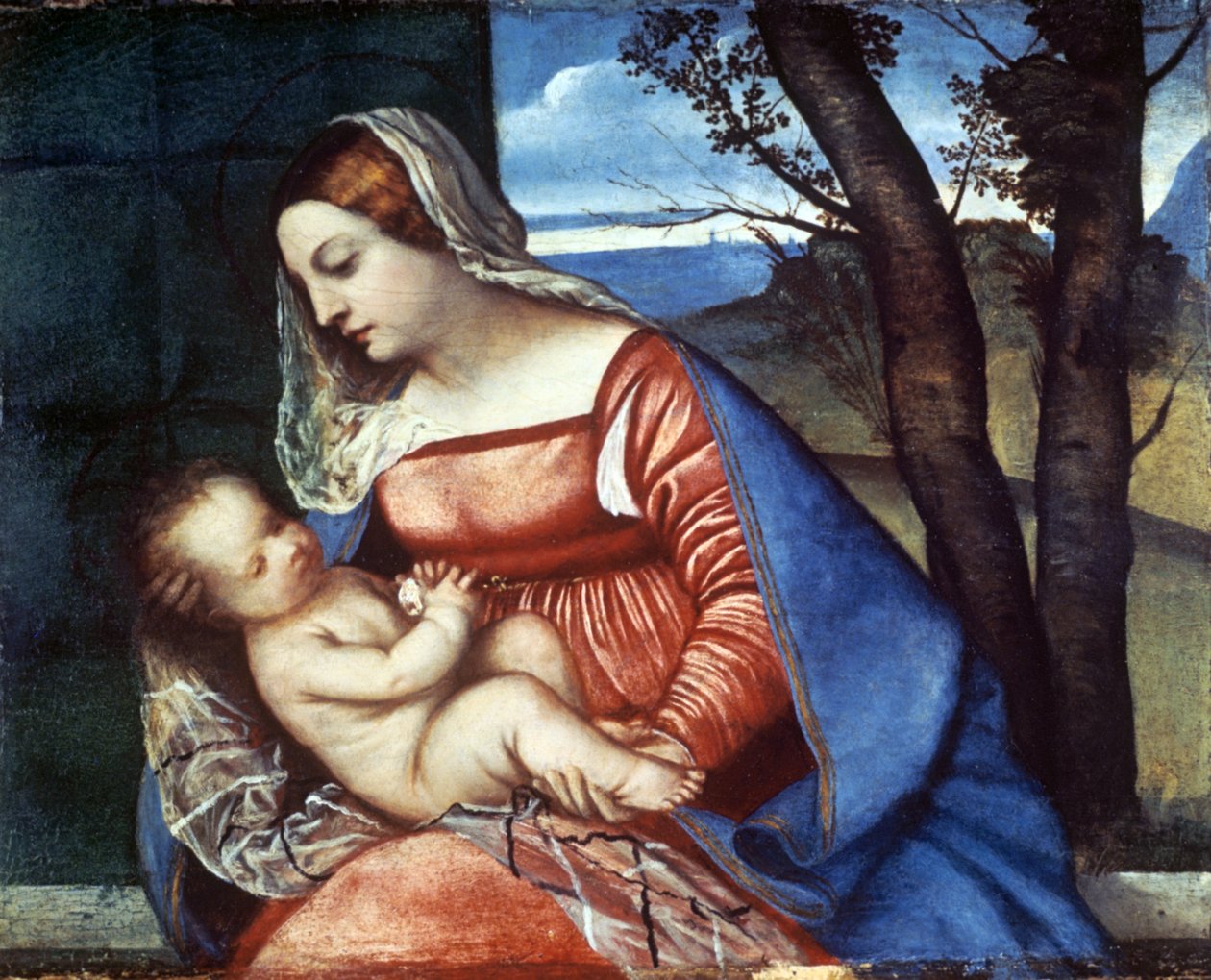 Madonna a dítě, c1510 od Tiziano Vecelli