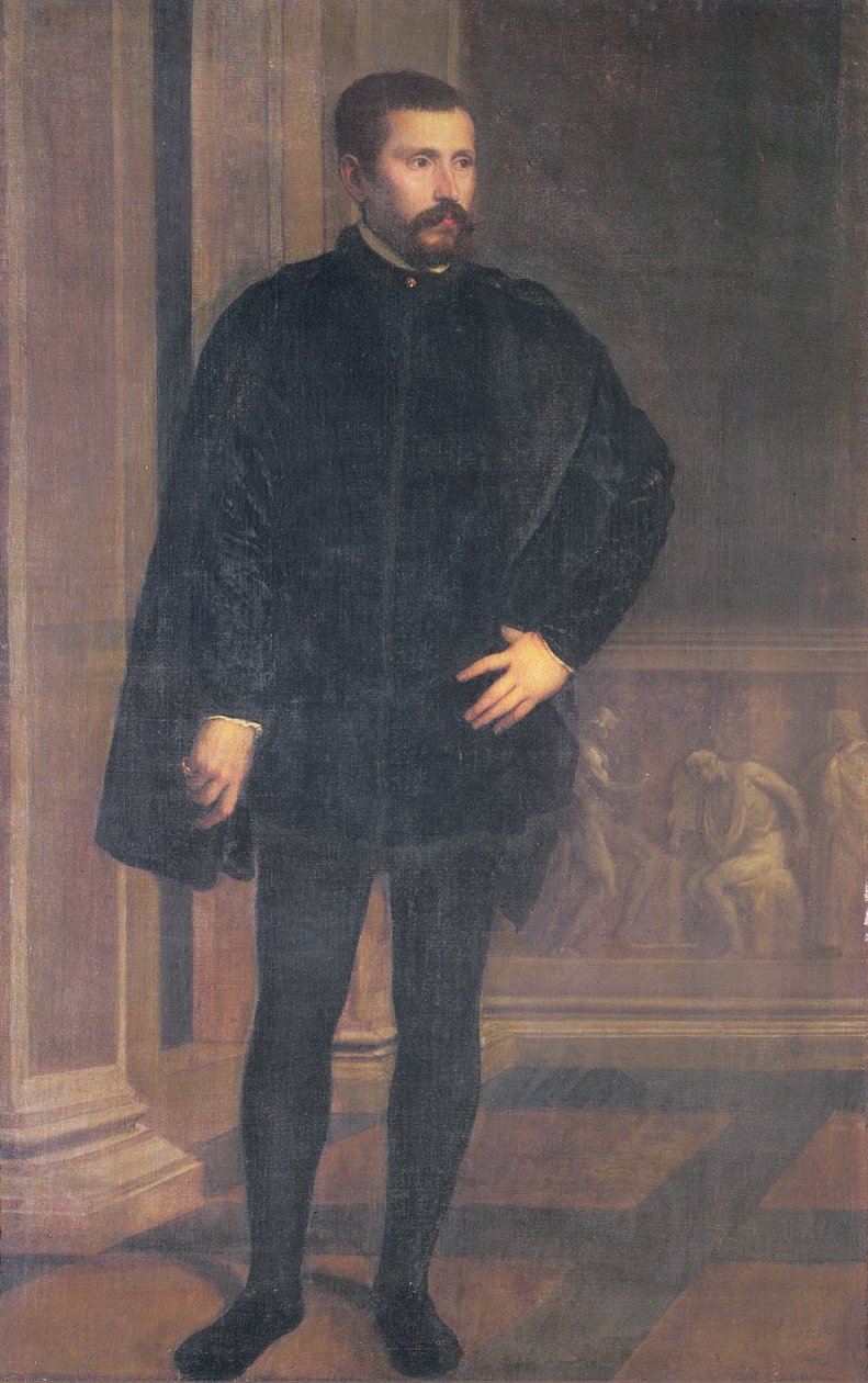 Portrét Diega Hurtado de Mendoza (1503-75), španělského politika od Tiziano Vecelli