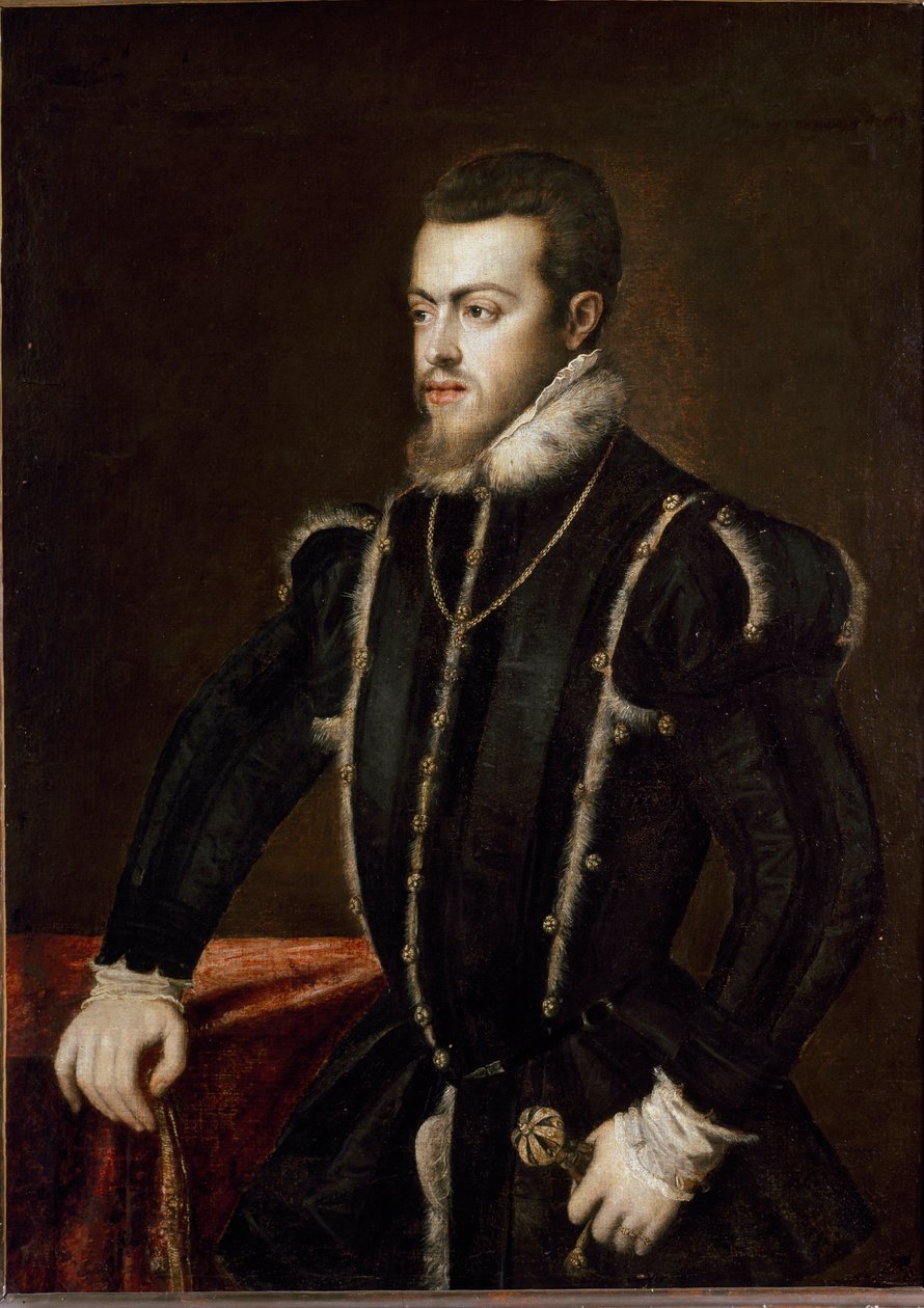 Portrét Filipa II od Tiziano Vecelli
