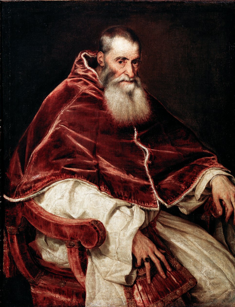 Portrét papeže Pavla III od Tiziano Vecelli
