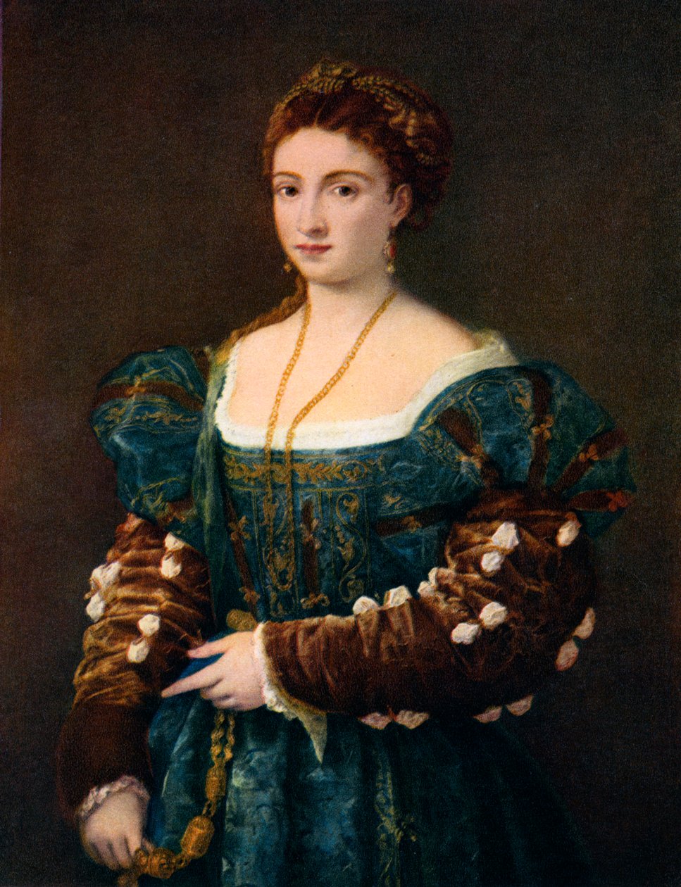 Portrét šlechtičny, nebo La Bella, c1536, 1937 od Tiziano Vecelli
