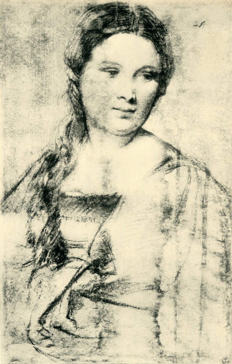 Portrét mladé ženy, c1515, 1943. od Tiziano Vecelli