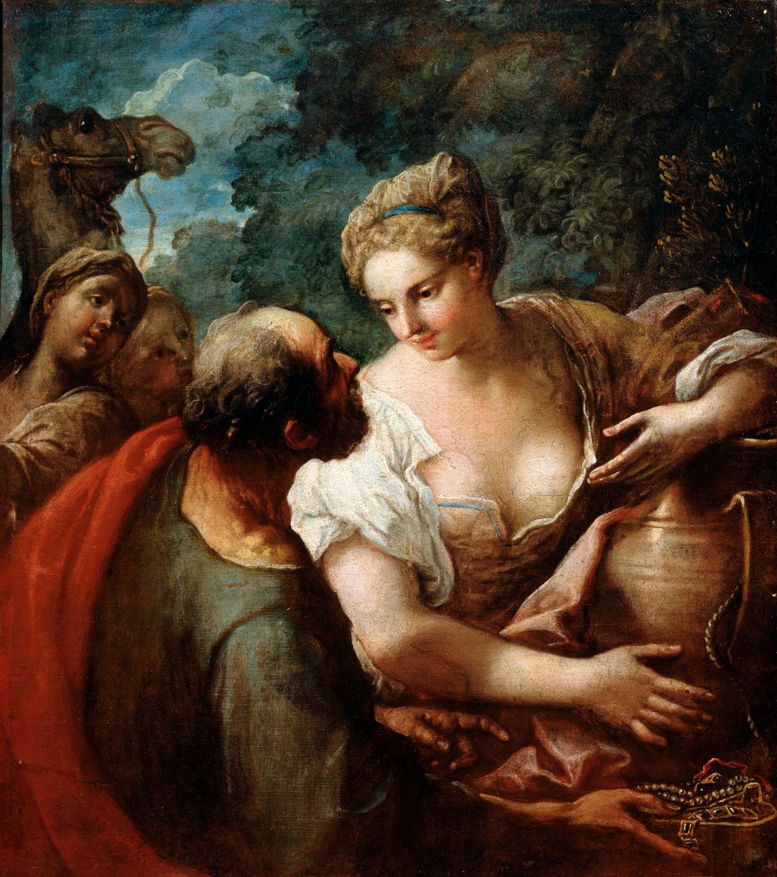 Rebeka u Studny, 16. století od Tiziano Vecelli