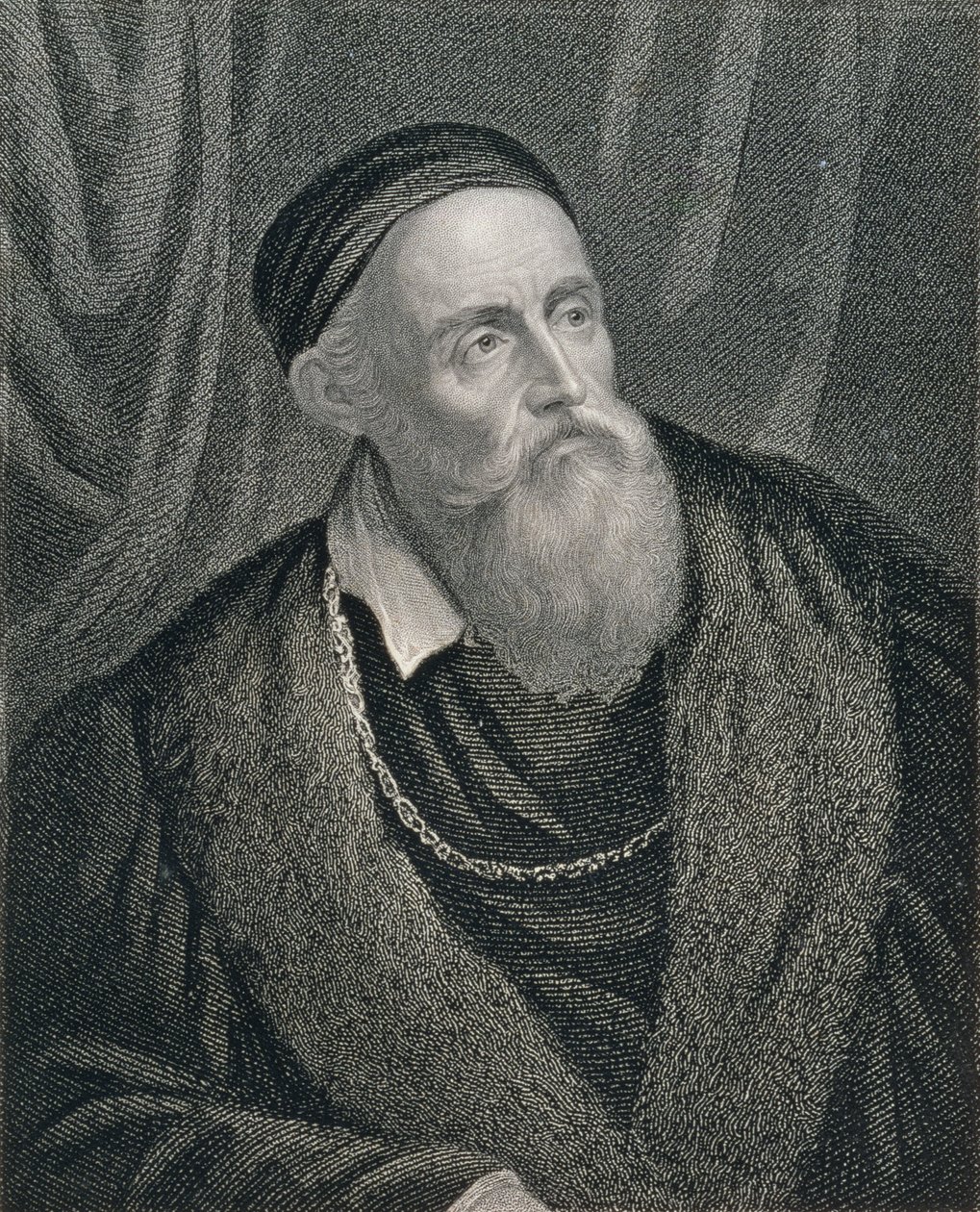 Autoportrét, rytý William Holl (1807-71) pub. od Williama Mackenzieho od Tiziano Vecelli