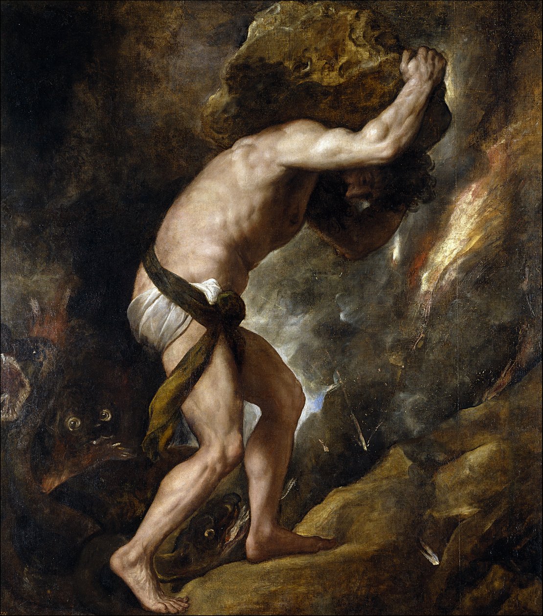Sisyfos od Tiziano Vecelli