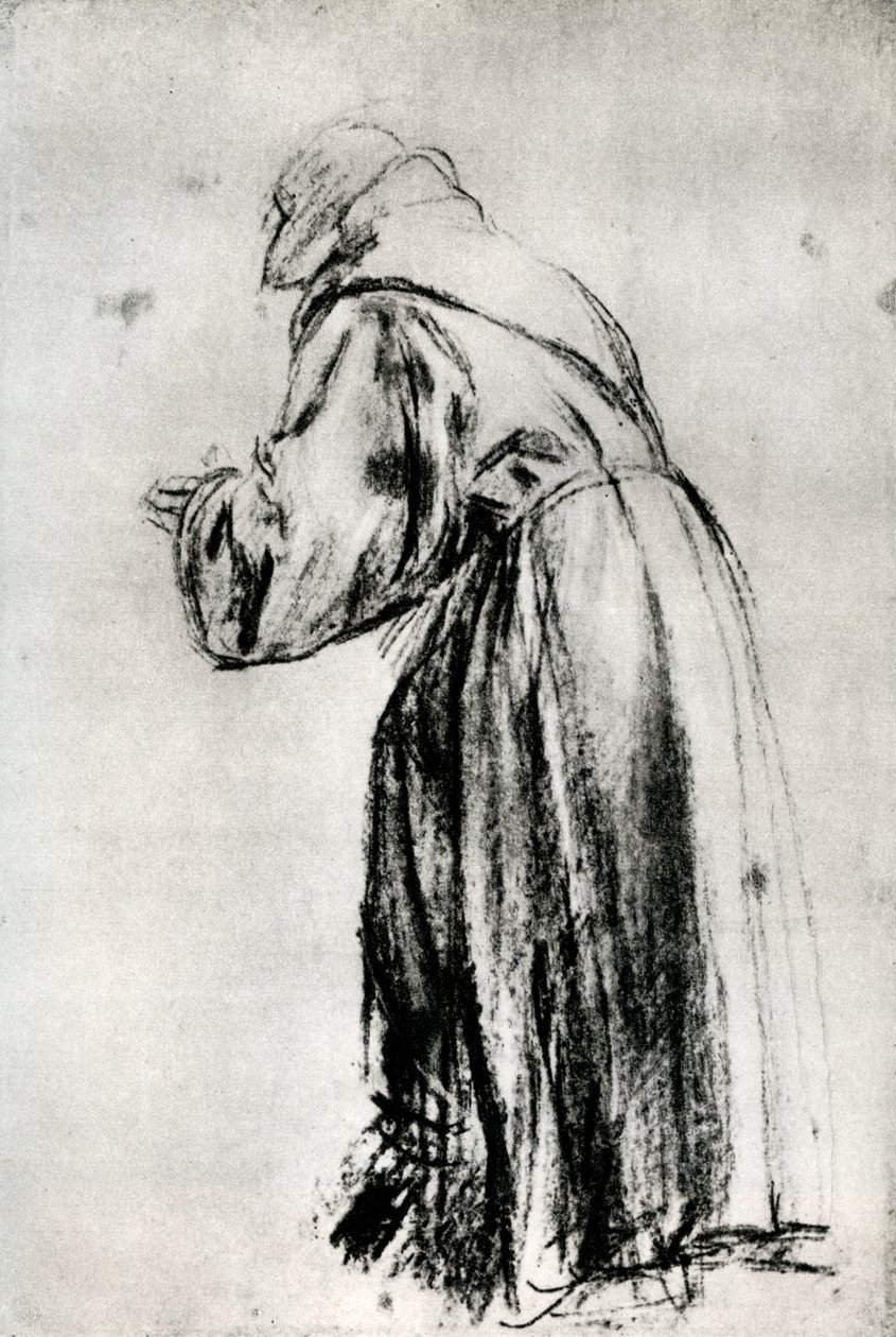 Studie pro svatého Bernardina ve votivním obrazu doge Grittiho, c1535, 1937 od Tiziano Vecelli
