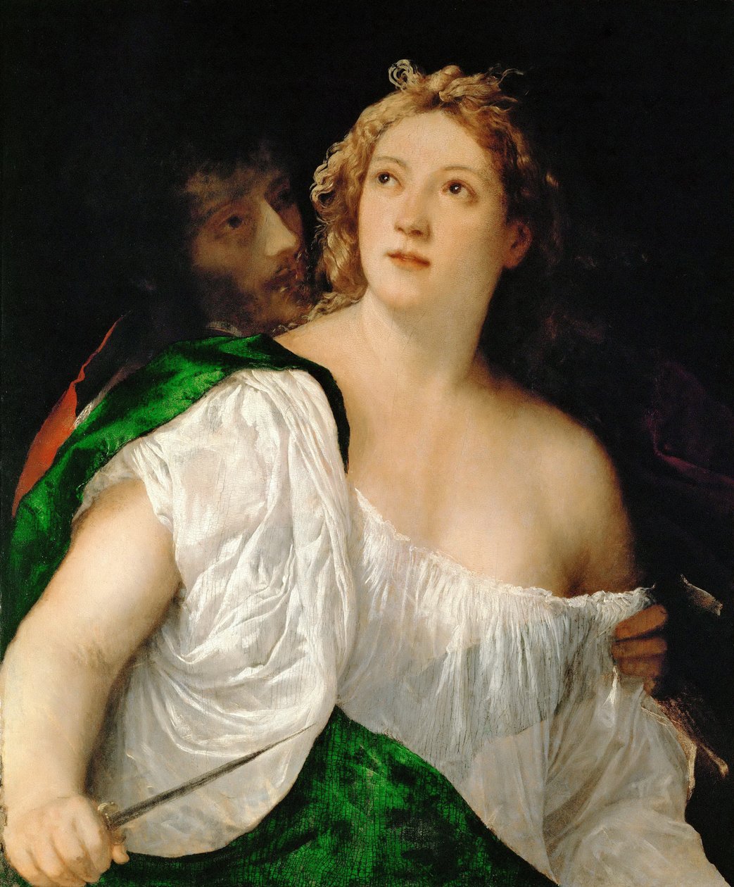 Tarquinius a Lukrécie, 1516-1517 od Tiziano Vecelli