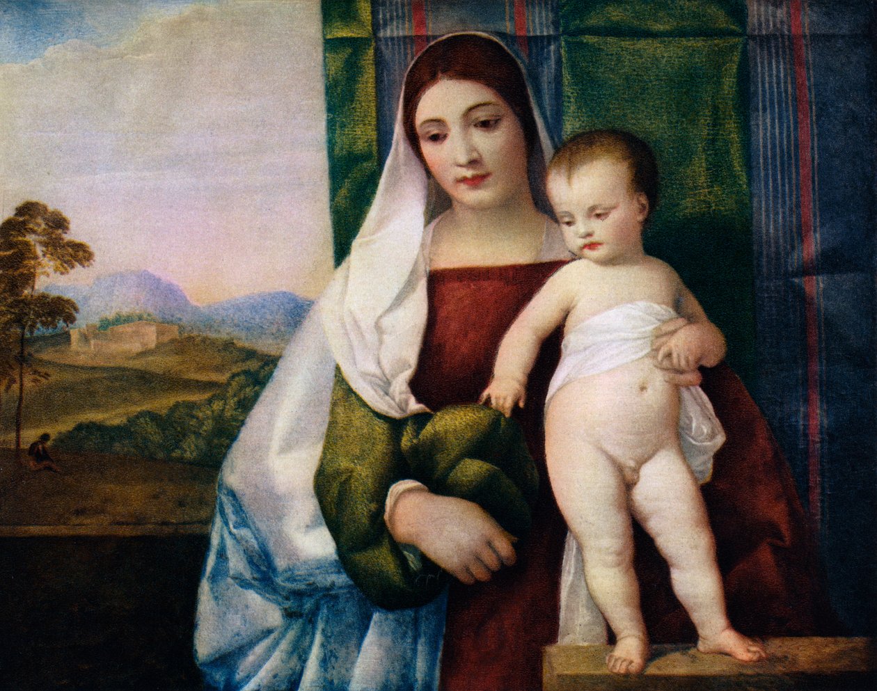 Cikánská Madonna, c1510, 1937 od Tiziano Vecelli