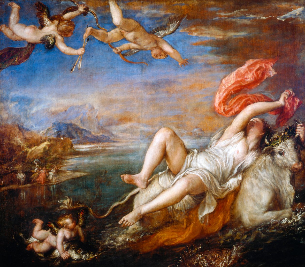 Znásilnění Evropy, 1560-1561 od Tiziano Vecelli