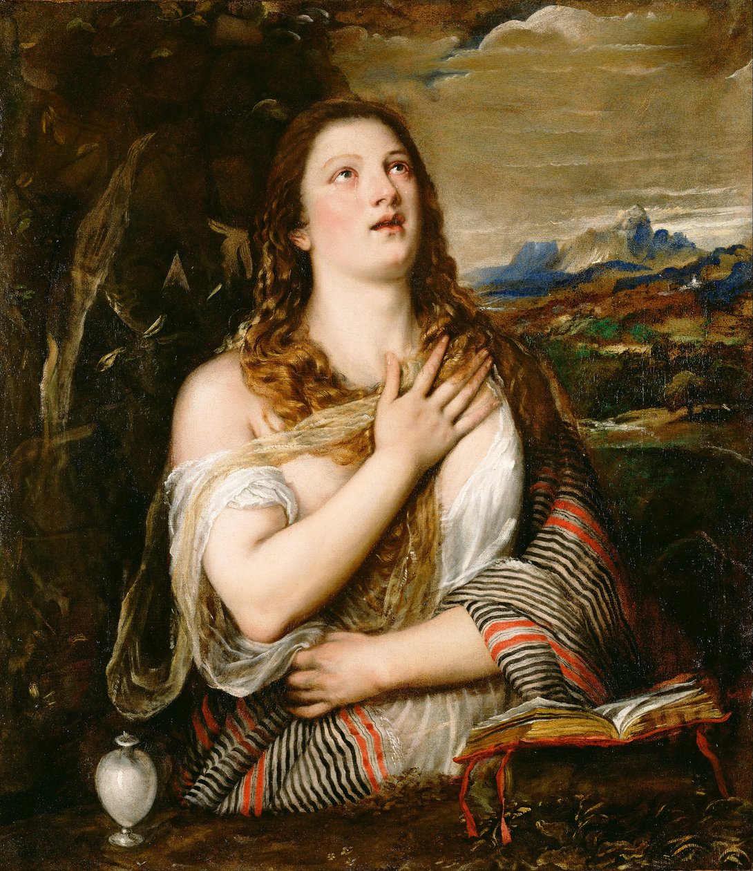 Kající Marie Magdalena, c. 1560 od Tiziano Vecelli