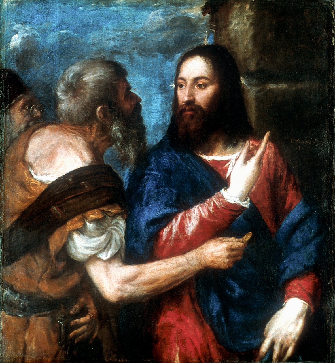 The Tribute Money, 1560-1568 od Tiziano Vecelli