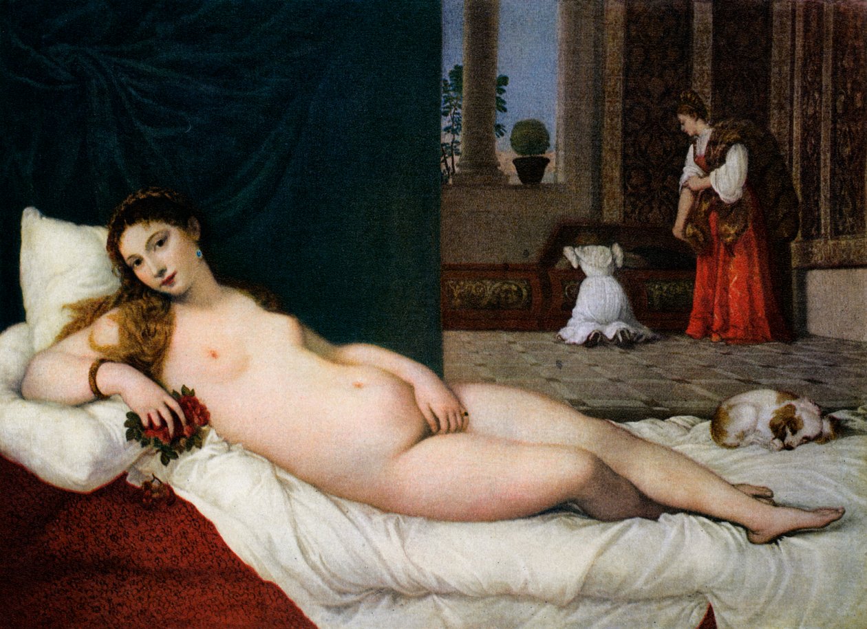 Urbinská Venuše, c1538, 1937 od Tiziano Vecelli