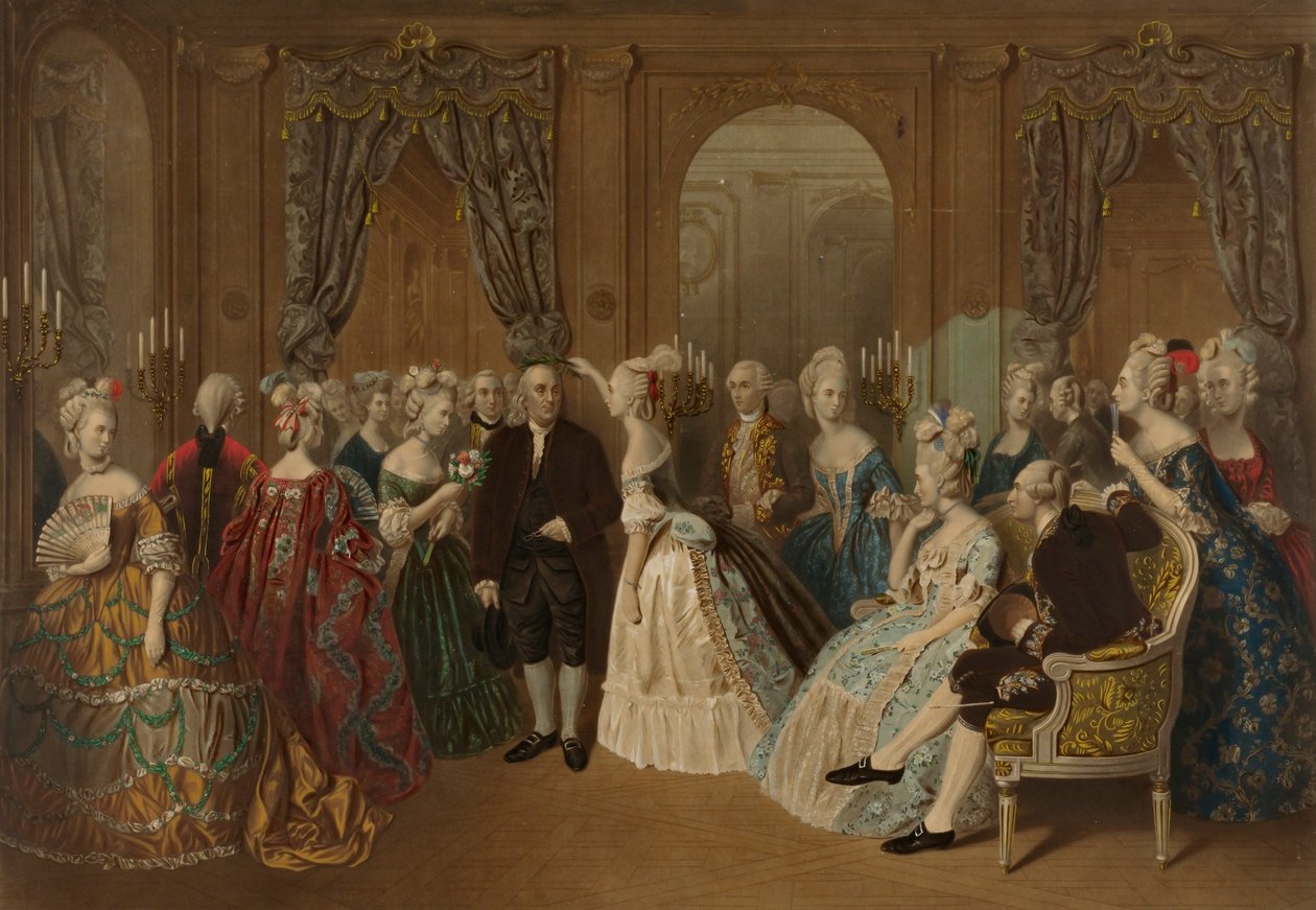 Franklin na francouzském dvoře - 1778 od Todros Geller