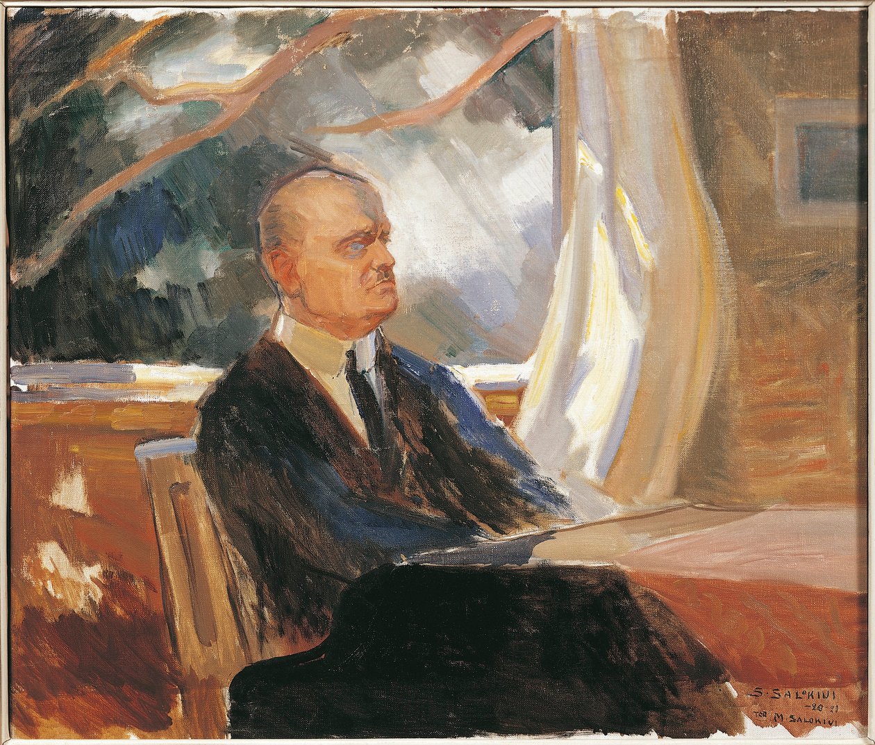 Finsko, Turku, Portrét Jean Christian Julius Sibelius od Toivo Santeri Salokivi