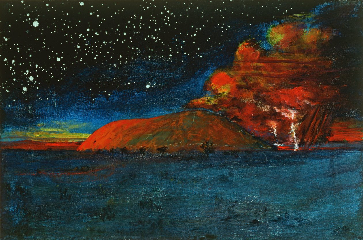 Uluru Dawn (akryl na plátně) od Tom Cook