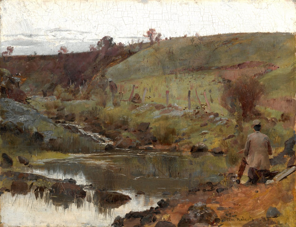 Klidný den na Darebin Creek od Tom Roberts
