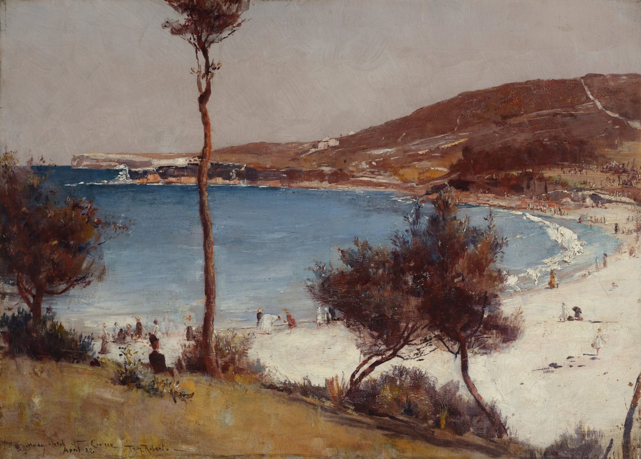 Prázdninová skica v Coogee od Tom Roberts