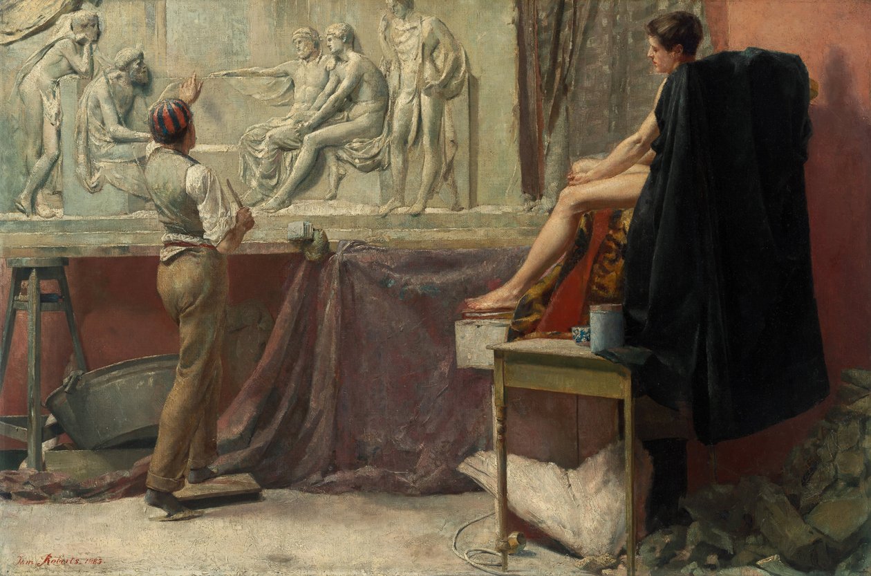 Ateliér sochařů od Tom Roberts
