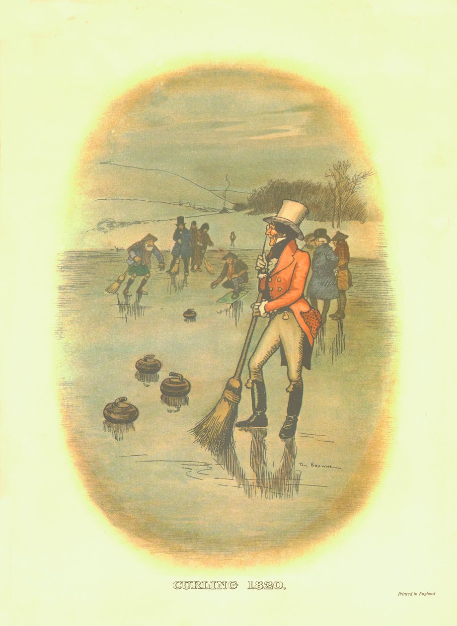 Curling, 1820, c1910. od Tom Browne