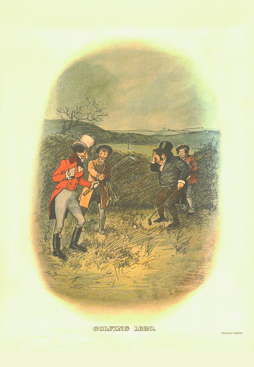 Golf, 1820, c1910. od Tom Browne