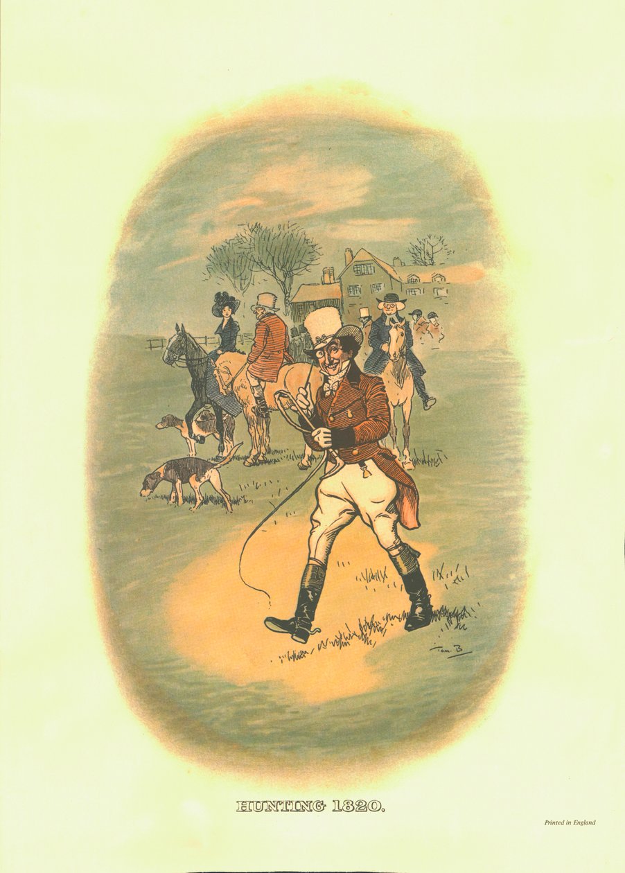 Myslivost, 1820, c1910. od Tom Browne