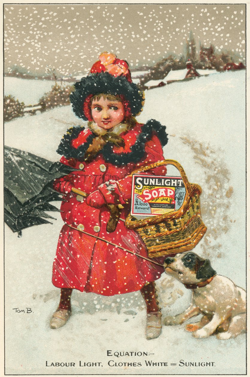 Obchodní karta pro Sunlight Soap, c1900 od Tom Browne