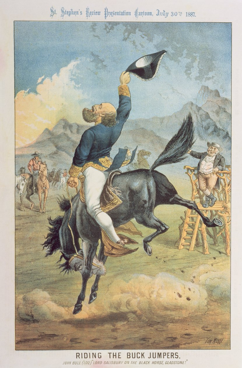 Riding the Buck Jumpers, Lord Salisbury na černém koni, Gladstone, z 