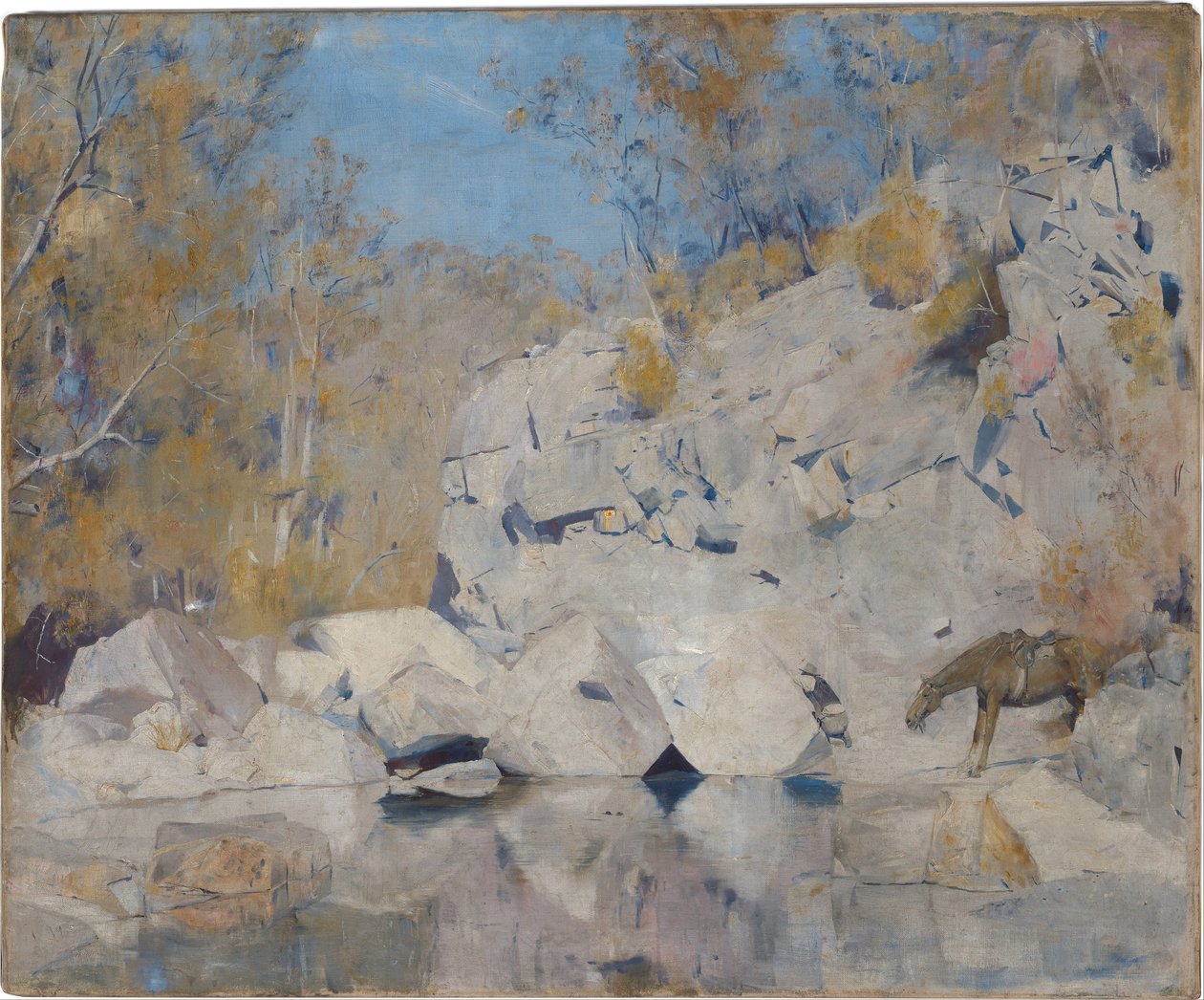 V rohu na Macintyre, 1895 od Tom Roberts