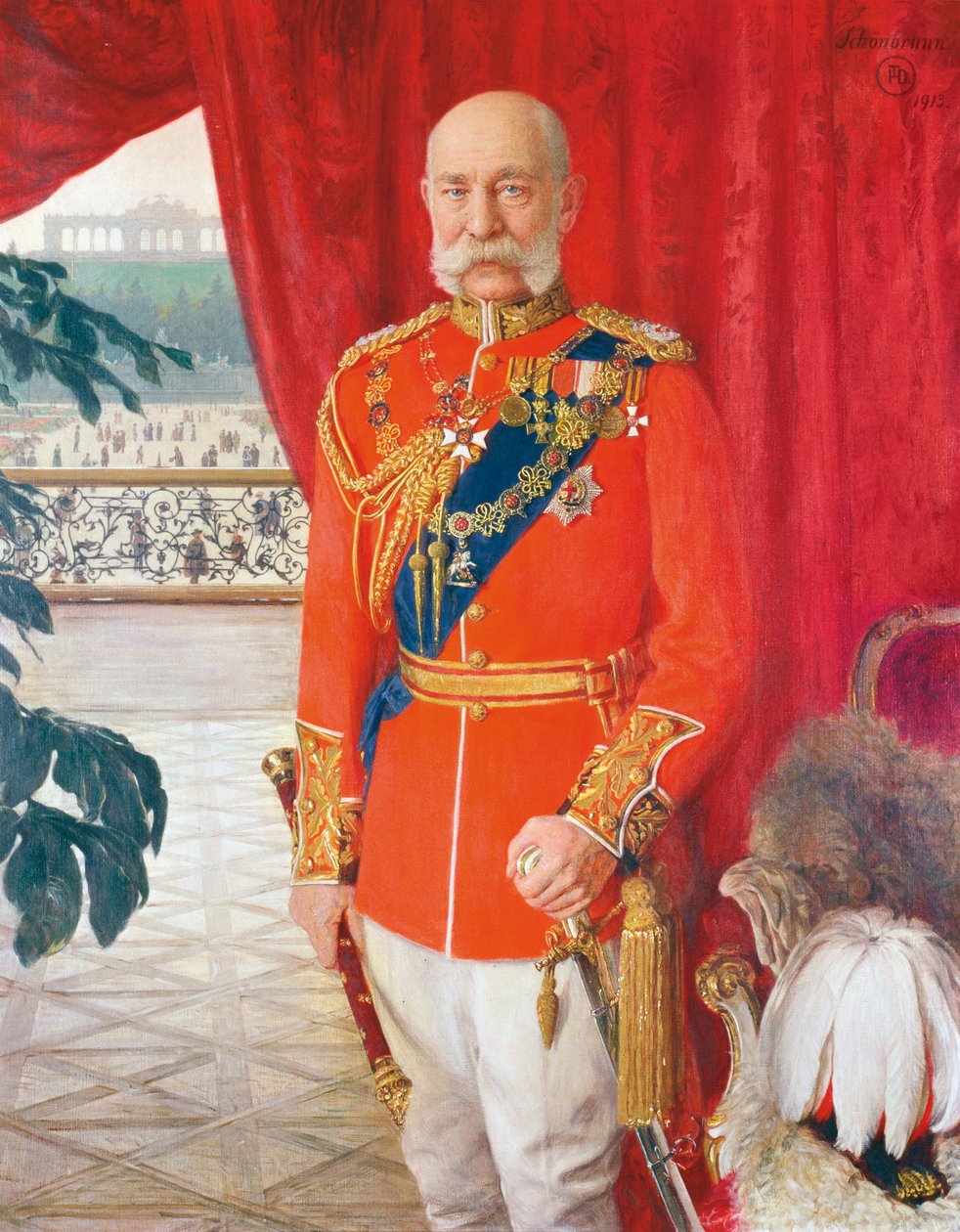 Císař František Josef I. v gala uniformě britského polního maršála od Tom von Dreger