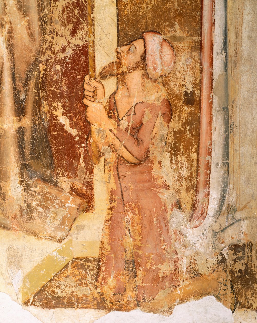 Zobrazení dárců, detail ze St Romuald, od Tommaso da Modena (1326-1379), freska, kostel San Nicolo, Treviso od Tomaso da (late 15th century) Modena